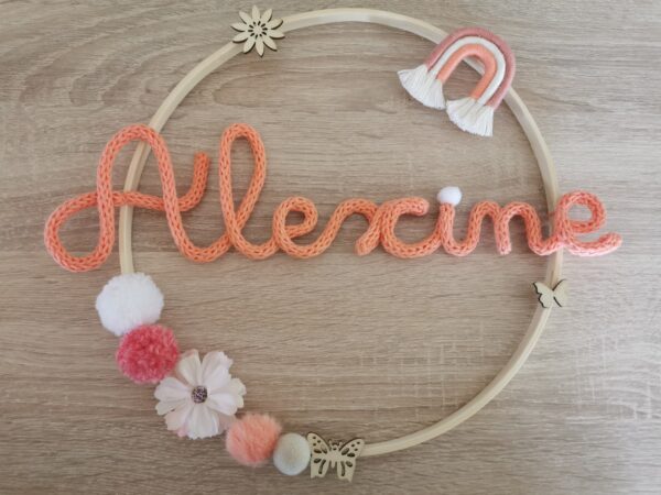 Couronne prénom en tricotin – Image 6
